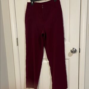 Liz Claiborne Womens Burgundy Chinos